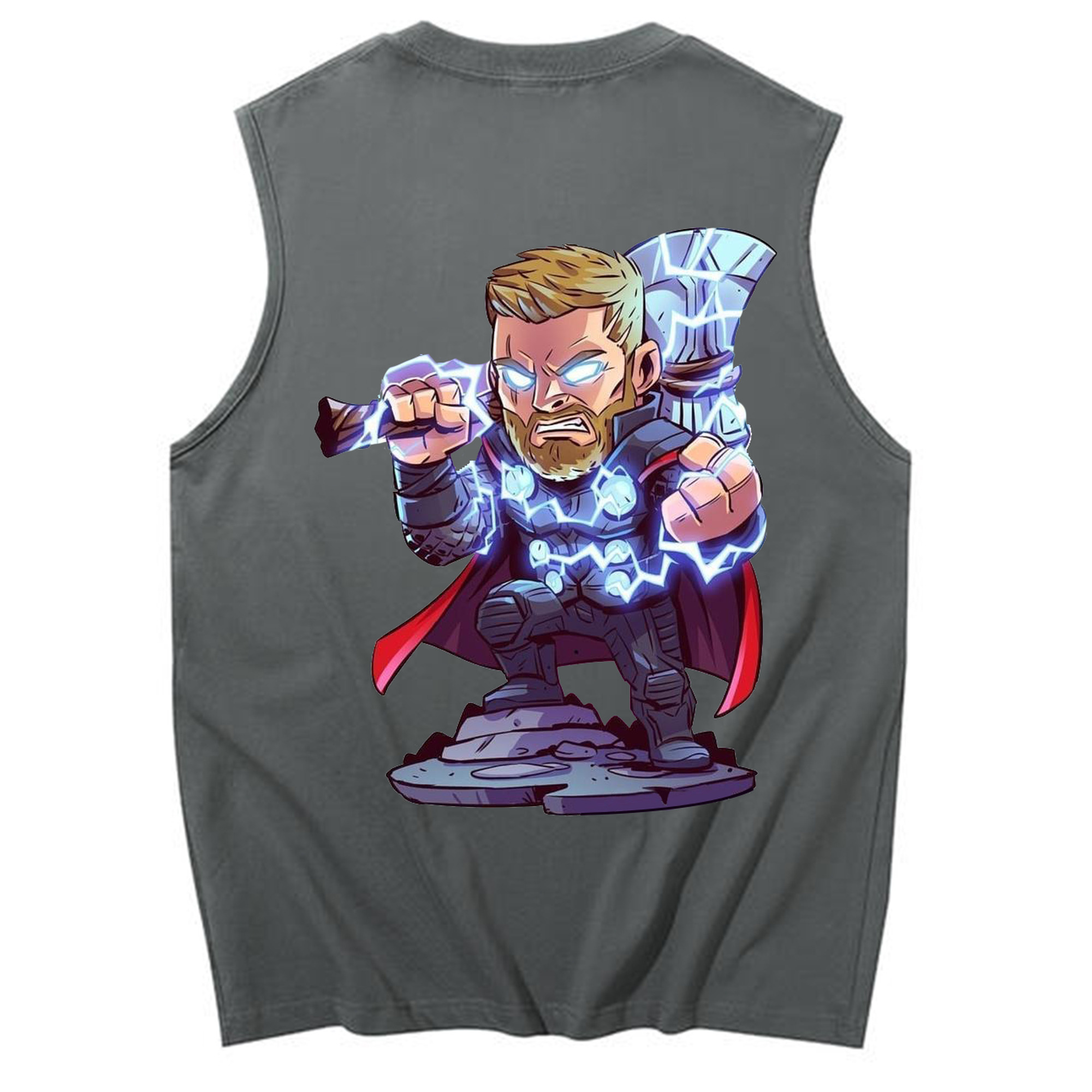 （画像用） アベンジャーズ The Avengers コットン100％タンクトップ（背面プリント）